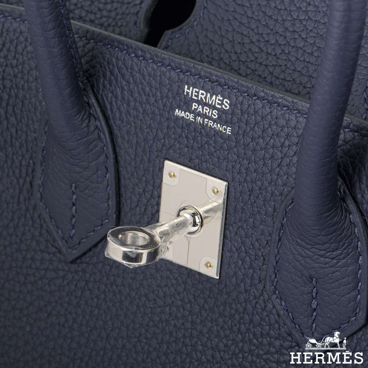 Hermès Birkin 25cm Veau Togo 2Z Bleu Nuit Gold Hardware – SukiLux
